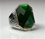 Elvis Presley Owned Ring with Massive Emerald-Colored Center Stone