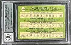 Bernie Williams and Keith Lampard Signed (Auto Grade 10) 1971 Topps #728 Card  (Beckett Encapsulated)