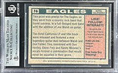 Joe Walsh Signed Eagles Trading Card (Beckett Encapsulated)