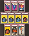 1962 Parkhurst Hockey Complete Set (54) Incl. 10 PSA-Graded Cards Plus 16 Extras