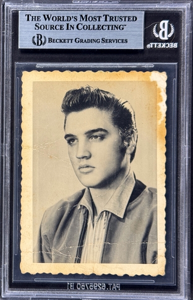 1961 Elvis Presley Signed Promotional Photo (Encapsulated Beckett Authentic)