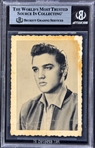 1961 Elvis Presley Signed Promotional Photo (Encapsulated Beckett Authentic)
