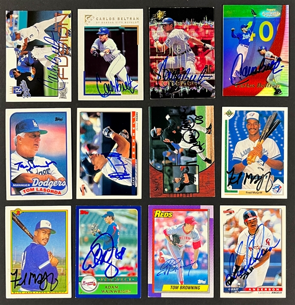1970s-2000s Massive Signed Baseball Card Collection (6,000+) Incl. Stars and HOFers and Heavy Duplication (Beckett Authentic)