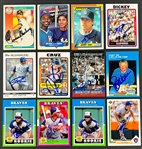1970s-2000s Massive Signed Baseball Card Collection (6,000+) Incl. Stars and HOFers and Heavy Duplication (Beckett Authentic)