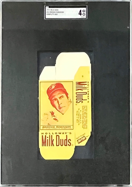 1971 Milk Duds Complete Box #18 Brooks Robinson - SGC VG-EX 4