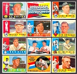 1960 Topps Baseball Group of 21 Incl. #560 Banks SGC NM+ 7.5