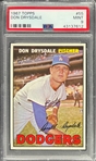 1967 Topps #55 Don Drysdale - PSA MINT 9