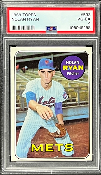 1969 Topps #533 Nolan Ryan - PSA VG-EX 4