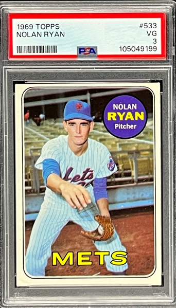 1969 Topps #533 Nolan Ryan - PSA VG 3