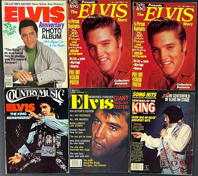 1970s Elvis Presley Magazine Collection (42) Memorial Issues