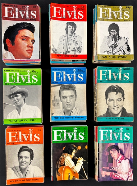 Elvis Presley Fan Club Magazines and Newsletters Collection (367) 
