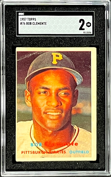 1957 Topps #76 Roberto Clemente - SGC GD 2