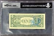 Nolan Ryan GEM MINT 10 Signed $1 Dollar Bill (Beckett Encapsulated)