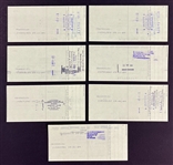 Alex Haley (Roots) Check Collection (13) (Beckett Authentic)