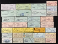 TV Stars Signed Check Collection (51) Incl. Bill Bixby, Susan Dey, Pat Morita and Many Others (Beckett Authentic)