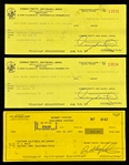 Musicians Signed Check Collection (12) Incl. Johnny Cash and Others (Beckett Authentic)