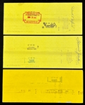 Musicians Signed Check Collection (12) Incl. Johnny Cash and Others (Beckett Authentic)