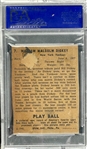 1940 Play Ball #7 Bill Dickey Signed Card - Encapsulated PSA/DNA