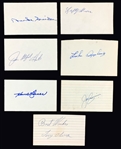 Baseball Hall of Famer and Superstar Signed Index Card Collection (47)