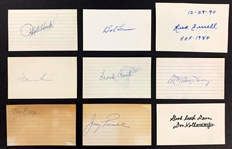 Baseball Hall of Famer and Superstar Signed Index Card Collection (47)