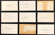 Baseball Hall of Famer and Superstar Signed Index Card Collection (47)