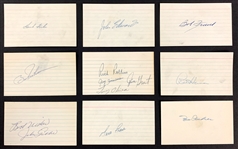 Baseball Hall of Famer and Superstar Signed Index Card Collection (47)