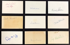 Baseball Hall of Famer and Superstar Signed Index Card Collection (47)