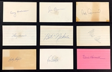Baseball Hall of Famer and Superstar Signed Index Card Collection (47)