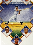 Joe DiMaggio Signed Yankee Legends LE Lithograph (507/1941) in Framed Display 