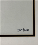 Joe DiMaggio Signed Yankee Legends LE Lithograph (507/1941) in Framed Display 