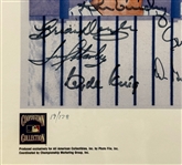 1978 New York Yankees Greatest Comeback Ever LE Lithograph (19/178) - 24 Signatures Incl. Reggie Jackson (Beckett Authentic)