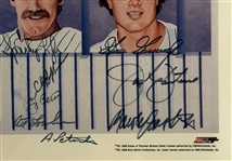 1978 New York Yankees Greatest Comeback Ever LE Lithograph (19/178) - 24 Signatures Incl. Reggie Jackson (Beckett Authentic)