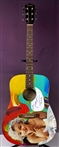 Peter Max “Marilyn Monroe" Fender Acoustic Guitar with Peter Max signed Pick Guard (JSA)
