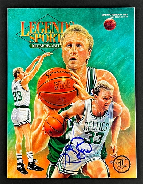 Larry Bird Signed 1993 <em>Legends Sports Memorabilia</em> Magazine (Beckett Authentic)