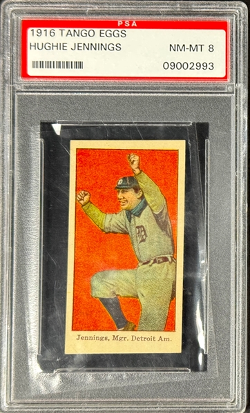 1916 Tango Eggs Hughie Jennings - PSA NM-MT 8