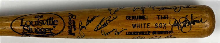 Chicago White Sox Greats Signed Bat (14 Signatures) Incl. Luke Appling, Early Wynn and Others (Beckett Authentic)