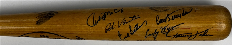 Chicago White Sox Greats Signed Bat (14 Signatures) Incl. Luke Appling, Early Wynn and Others (Beckett Authentic)