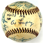 1959 Chicago White Sox AL Champions Team Signed Baseball (26 signatures) (Beckett Authentic)