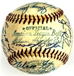1959 Chicago White Sox AL Champions Team Signed Baseball (26 signatures) (Beckett Authentic)