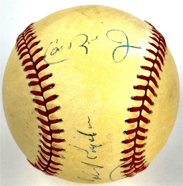 Cal Ripken, Jr., Cal Ripken, Sr. and Billy Ripken Signed Baseball (Beckett Authentic) 