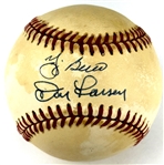 Yogi Berra and Don Larsen Signed Baseball – 1956 WS Perfect Game Battery! (Beckett Authentic) 