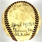1964 Ray Schalk and Red Faber Signed Chicago White Sox Opening Day First Pitch Baseball (Beckett Authentic)