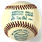 1976 Hank Aaron Single Signed Baseball (OAL MacPhail) (Beckett Authentic)