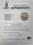 1976 Hank Aaron Single Signed Baseball (OAL MacPhail) (Beckett Authentic)