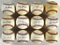 Hall of Fame Pitchers Single Signed Baseballs (13) Incl. Nolan Ryan, Tom Seaver and Others (Beckett Authentic)