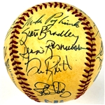 1985 New York Yankees Team Signed Baseball (21 Signatures) Incl. Don Mattingly, Dave Winfield and Others (Beckett Authentic)