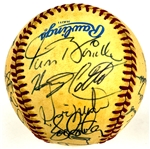 1985 New York Yankees Team Signed Baseball (21 Signatures) Incl. Don Mattingly, Dave Winfield and Others (Beckett Authentic)