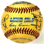 1985 New York Yankees Team Signed Baseball (21 Signatures) Incl. Don Mattingly, Dave Winfield and Others (Beckett Authentic)