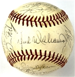 1973 American League All-Star Game Team Signed Baseball Incl. Catfish Hunter, Nolan Ryan, Thurman Munson (27 Signatures) (Beckett Authentic)