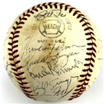 1973 American League All-Star Game Team Signed Baseball Incl. Catfish Hunter, Nolan Ryan, Thurman Munson (27 Signatures) (Beckett Authentic)